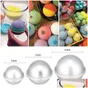 Bath Salts Round Aluminium Alloy Bomb Molds Diy Tool Salt Ball Homemade Crafting Gifts Semicircle Sphere Metal Mold Drop Delivery Heal Dh7Pb