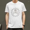 メンズTシャツオリジナルカジュアルメンズサマー通気性Tシャツライトソフトファブリックデザインドリル光沢のあるシックプルオーバー