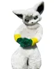 Mittellanges Pelz-Husky-Hund-Fuchs-Puppe-Maskottchen-Kostüm, Anzug, großes Event, Werbung, Spielkostüm