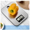 Household Scales New Digital Kitchen Scale 5Kg/1g Stainless Steel Kitchen Electronic Scales High Accurate Food Baking Weigh Scales with wall hook x0726