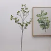 Fleurs décoratives Simulation plante verte 3 pièces attrayant pas d'arrosage augmenter la vitalité feuilles fines feuille de camélia Po accessoire