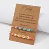 Link Bracelets Charm Bracelet For Friendship 2pcs/set Handmade Woven Love Bead Bangles Women Man Lucky Wish Rope Chain Couple Jewelry