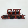 Car Accessories Front Grille Emblem 3D GTI Grill Badge sticker For Volkswagen VW Golf MK2 MK3 GTI273y