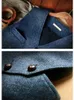 Men's Vests Men's Suit Vest Blue Single Breasted Woolen Blended Mens Vest Denim Jeans Waistcoat Jacket Slim Fit Casual Formal Business 230725