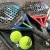 Tennis Rackets CAMEWIN Padel Tennis Racket 3K 12k 18k Carbon Fiber Rough Surface High Balance with EVA SOFT Memory Padel 230725