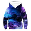 Hoodies Sweatshirts Kids Boys Hoodie Sweatshirt Long Sleeve 3D Print Optical Illusion With Pockets Blue Purple Children Tops 3 14 Year 230807