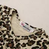 Completi di abbigliamento Completi di abbigliamento Nati Neonate Vestiti invernali Tuta con stampa leopardata Pantaloni Fascia per capelli Moda infantile Abiti autunnali 3 pezzi Ragazza Z230726