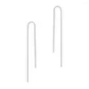 Studörhängen Aide 925 Sterling Silver Fringe Chain Double Studs Piercing Line For Women Wedding Jewelry Brincos Aretes Tillbehör