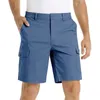 2023 nouveaux shorts pour hommes de couleur unie multi-poches vêtements de travail décontractés Capris grande taille vêtements décontractés 12 couleurs