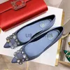 Отсуть обувь New Women Flats Shoes Bling Loafers Свадебная хрустальная леди на моказинах.