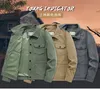 Mannen Jassen Corduroy Jas voor Mannen Herfst Lente Bomber Mens Casual Kraagvorm Jassen Mannelijke Streetwear Plus Size M5XL 230726