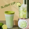 Outils de crème glacée Slushy Cup Maker Maison Smoothie Milkshake Bouteille Durable Squeeze Slush Rapide 230726