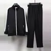 Conjuntos masculinos femininos agasalhos de treino ternos de luxo grife jogging roupas esportivas casuais manga longa conjunto 2 peças calça de moletom esportiva rua com zíper jaqueta roupas esportivas