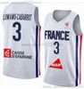 2023 FIBA France World Cup Basketball Jerseys Nicolas Batum Evan Fournier Rudy Gobert Frank Ntilikina Victor Wembanyama Nando de Colo Francisco Lessort Embiid Fall