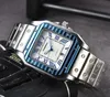 Three Edeles Roman Dial Dial Watch Auto Date Solid Fine Stains Steel Clock Hight Quality Japen VK Quartz Chronograg