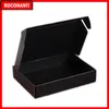 100X Custom Logo Printed Corrugated Cardboard Paper Black Mailing Box Gift Packing Boxes236V