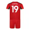 espnsport 23 24 PODENCE Kit da calcio per bambini GOMES TRAORE HEE-CHAN CUNHA DAWSON DOHERTY N. SEMEDO Maglia da calcio per terzo portiere rosso rosa per casa