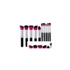 Other Health Beauty Items Mermaid Blending Makeup Brush Sets 3D Flower Foundation Cosmetic Diamond Kit Thread Make Up Rainbow Brushe Dhy5K