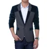 Hele Fluwelen Blazer Mannen 2017 Lente Nieuwe Mannen Blazers Koreaanse Mode Ontwerp Patchwork Heren Slim Fit Jasje Merk Blazer Ho219O