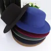 Berets Gemvie Herbst Winter Fedoras Hüte Für Frauen Nachahmung Woolen Männer Fascinator Breite Krempe Damen Caps Bowler