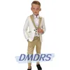 Kostymer Paisley Stylish Child Suit Set Dress Jacket Vest Pants 3 Pieces Boy's Tuxedo Formal Wear for Children 214 Yeasrs 230726