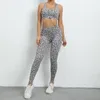 Yoga outfit Sport Set Women Leopard Fitness Clothing Workout Clothes for Women Sportwear Gym Set Womens Outfits Lycra 230727