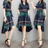 CD Size TB G FF Plus G Dresses Spring CC و Autumn Womens New Womens Plaid Dress