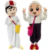 2019 Arabische Jongen Mascotte Kostuum Cartoon Arabian Girl Anime thema karakter Kerst Carnaval Party Fancy Kostuums Volwassen Out300I