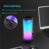 Alto-falantes portáteis NOVO Alto-falante Bluetooth Luz colorida Subwoofer de tela cheia Interface AUX portátil para telefone, computador, laptop R230727