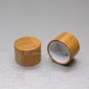 Förvaringsflaskor burkar 30 st 20 24 28r 410 bambu skruvlock lock för plast kosmetisk flytande makeup återfyllningsbara containrar285h