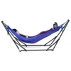 Portable Folding Steel Pipe Sleeping Swing Hammock Stand Bag Kit Set Garden Outdoor Hunting Camping Furniture 250KG224f