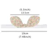 Hair Accessories Baby Sweet Vintage Head Band Floral Print Elastic Cross Knotted Bands Cute 3D Ears Headwear Born Pography