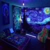Oggetti decorativi Figurine Van Gogh Star Sky escent Tapestry Mandala estetico sul muro Appeso Panno Trippy Arazzi Home Room Decorazioni psichedeliche 230727