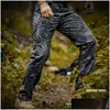 Calça Masculina Masculina Masculina Cargo Man Work Hiking Rip-Stop Militar Tática Casual Mti-Pocket Calça Masculina Drop Delivery Vestuário Dhmja