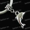 CCB جميل Dolphin Charm Big Hole Beads Sell 150pcs Lot Fit Pit European Bracelets Jewelry DIY254Q