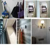 Fashion Simple folding hook alloy wall Hangers Mobile phone bracket home Decorative Key curtains Clothes Coat Multi Storage rack246n