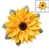 Fleurs décoratives fleur abeille porte couronne printemps été pendentif rustique tournesol ornement pour la maison fête Festival