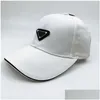 Ball Caps Top Quality Canvas Leisure Designers Fashion Sun Hat For Outdoor Sport Men Strapback Famous Baseball Cap Drop Delivery Acces Dhpfe