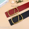 cintura valentino Ceintures de créateurs pour hommes à la mode large ceinture en cuir plaqué or V 7 cm 2 côtés réversibles grande boucle en laiton ceintures pour femmes lisses accessoires de mode de luxe