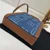 Cabas çanta çantaları tuval crossbody omuz çantaları deri moda harfleri kadınlar portre çanta çanta hobos debriyaj cüzdanları