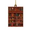 Juldekorationer Factory Acrylic Ornament Book Lovers Heart Librarian Ornaments Present To Her Hanging Lover Bookworm Keyring KD1 D DHIYI