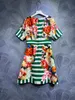 Sukienka z nadrukiem z krótkim rękawem 2023 jesień/zima luźna okrągła szyja sukienka Monochromatyczna sukienka modowa S-xl