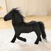 Usine en gros 32cm 4 couleurs simulé cheval jouets en peluche cadeaux animaux en peluche pour les enfants