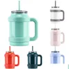 Mugs 50Oz Stainless Steel Quencher Tumbler Vacuum Keep And Cold Mug With Handle St I0712 Drop Delivery Home Garden Kitchen Dining Bar Dhkx4