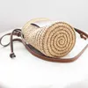 2022 Nieuwe Stijl Ronde Stro Tote Raffia Ronde Vat Stro Geweven Crossbody Tas Handtassen Vrouwen Tassen Designer Strandtas voor Vrouwen