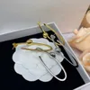 Metal U-shaped unique pearl Hoop & Huggie large circle earrings, jewelry designer women's earrings, the best gift for family, friends and lovers, high quality with box