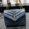 10A عالية الجودة حقيبة Loulou Designer الأزياء الأكياس الفاخرة حقيقية من جلد الرسول سلسلة الكتف Crossbody Classic Flap Women Pres