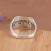 Кластерные кольца HX Серебряное цвет карп кольцо красочное шесть слов
