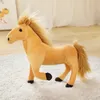 Fabbrica all'ingrosso 32 cm 4 colori simulazione cavallo peluche giocattoli regali animali farciti per i bambini