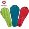 Schlafsäcke AEGISMAX Ultraleichter Outdoor-Camping-Daunensack für Erwachsene Nylon Mummy Three Season Goose 230726